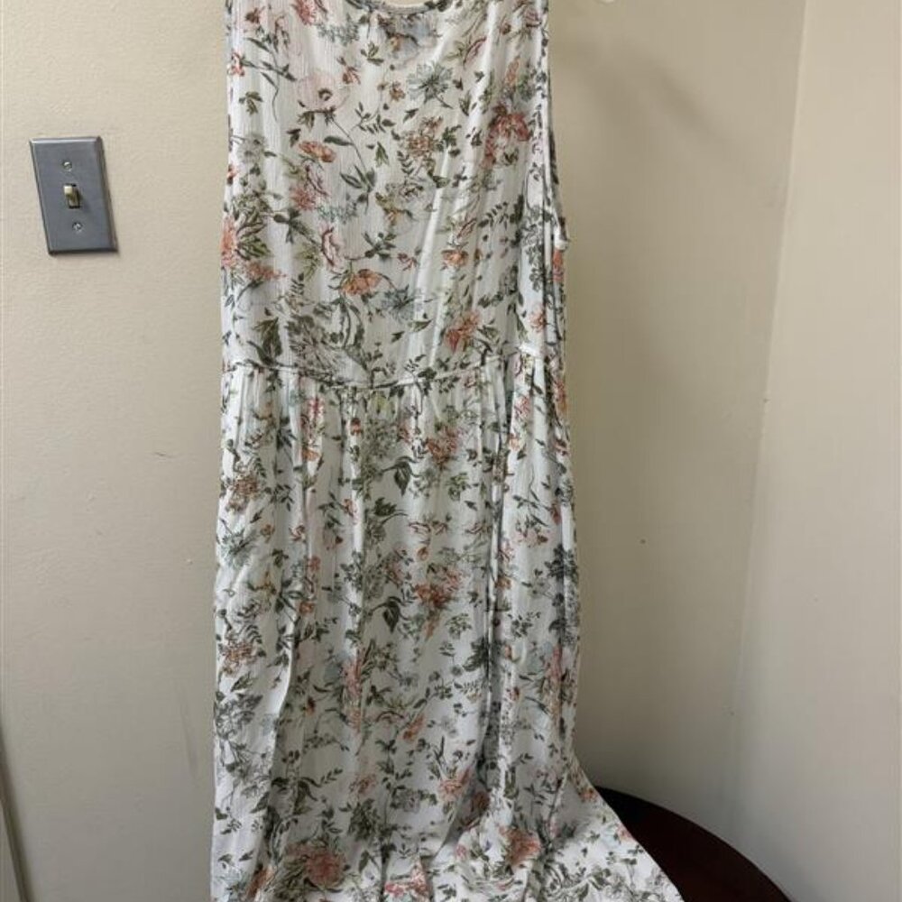 FRYE Floral Button Midi Dress w/ Pockets - Size XL - Picture 7 of 8